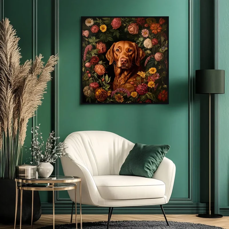 Framed Chesapeake Bay Retriever portrait prints – Dog wall art and decor from The Garden Menagerie