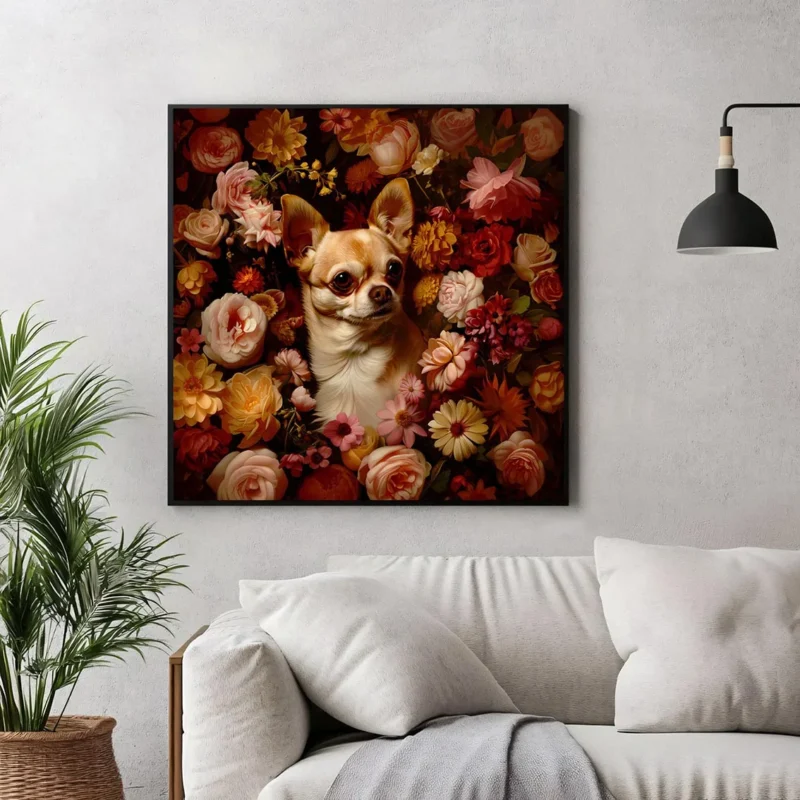 Framed Chihuahua portrait prints – Dog wall art and decor from The Garden Menagerie