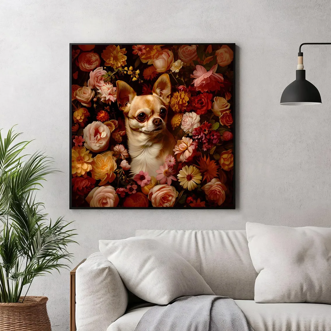 Framed Chihuahua portrait prints – Dog wall art and decor from The Garden Menagerie