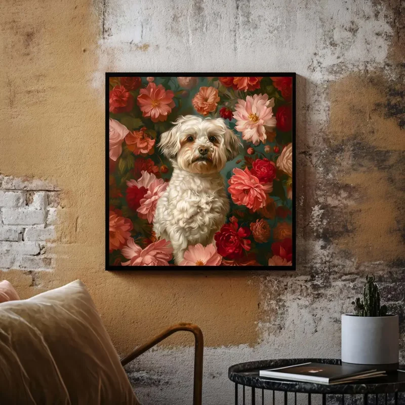 Framed Havanese portrait prints – Dog wall art and decor from The Garden Menagerie
