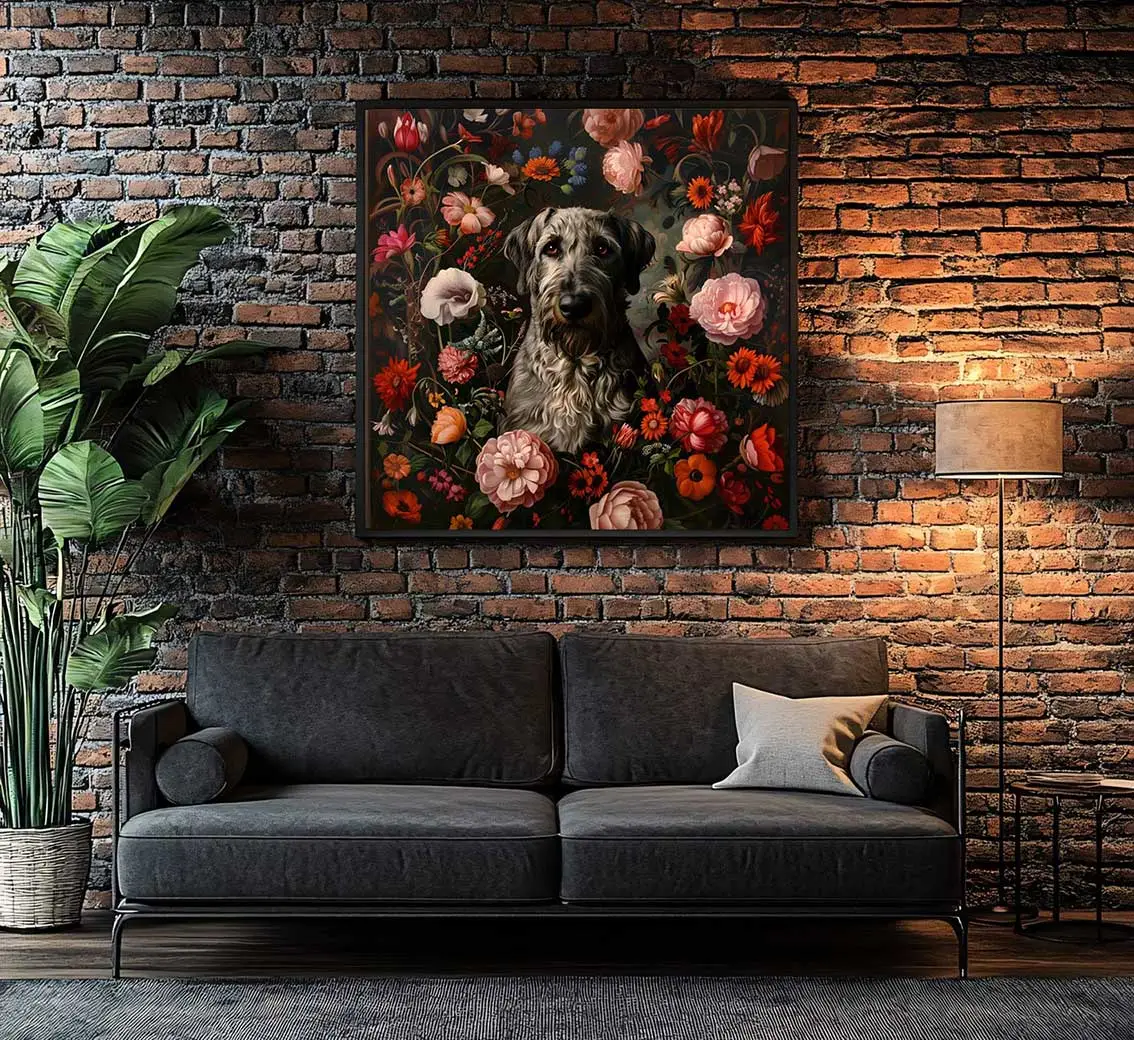 Framed Irish Wolfhound portrait prints – Dog wall art and decor from The Garden Menagerie
