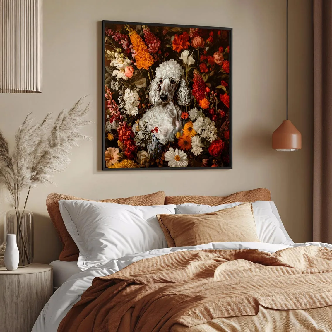 Framed Poodle portrait prints – Dog wall art and decor from The Garden Menagerie